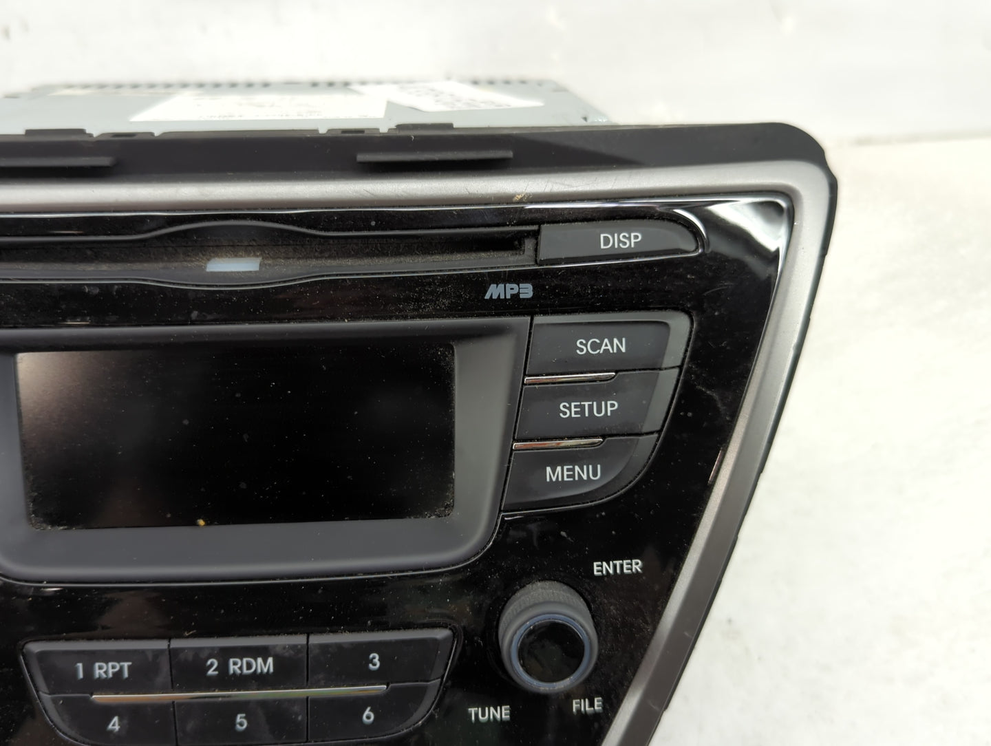 2013 Hyundai Elantra Radio AM FM Cd Player Receiver Replacement P/N:96170-3X155RA5 AM180MDANRA5 Fits OEM Used Auto Parts - O