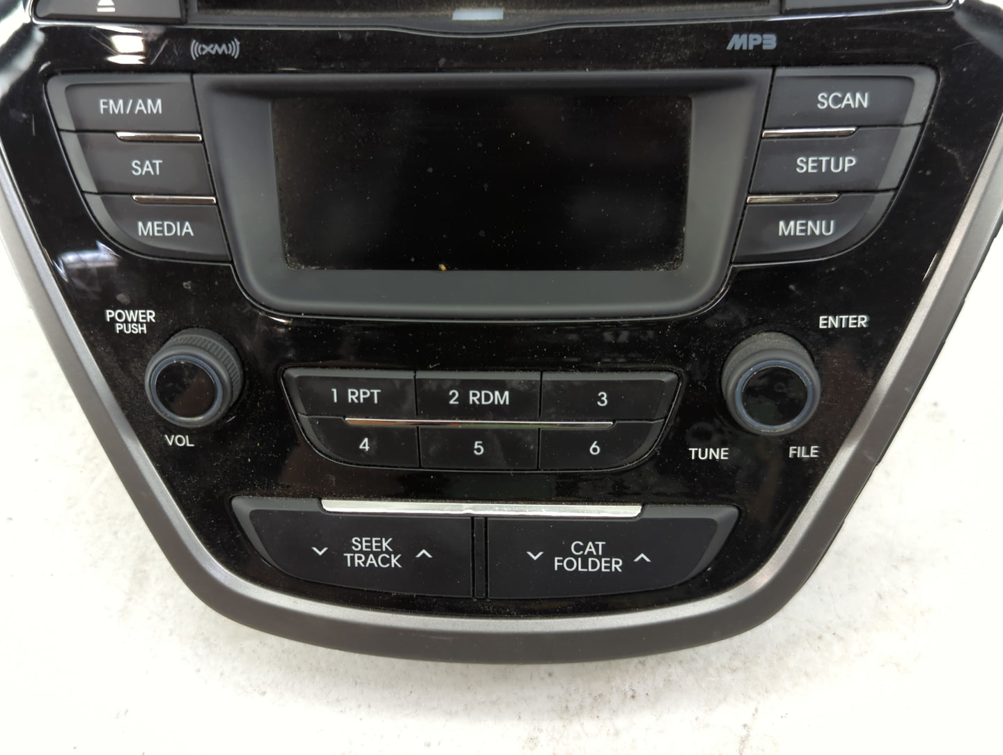 2013 Hyundai Elantra Radio AM FM Cd Player Receiver Replacement P/N:96170-3X155RA5 AM180MDANRA5 Fits OEM Used Auto Parts - O