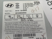 2013 Hyundai Elantra Radio AM FM Cd Player Receiver Replacement P/N:96170-3X155RA5 AM180MDANRA5 Fits OEM Used Auto Parts - O