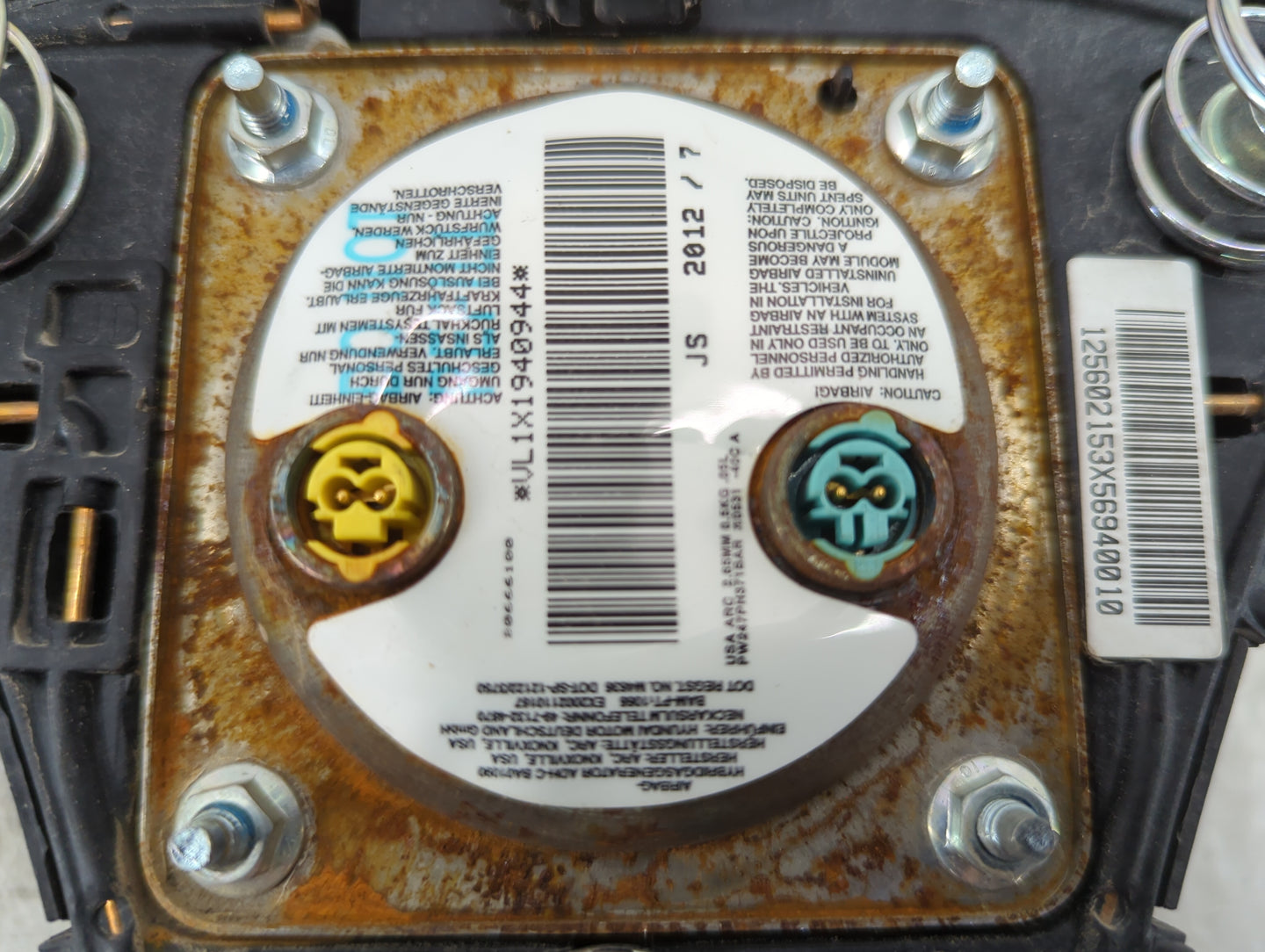 2013 Hyundai Elantra Air Bag Driver Left Steering Wheel Mounted P/N:569400-A5000 Fits OEM Used Auto Parts - Oemusedautoparts