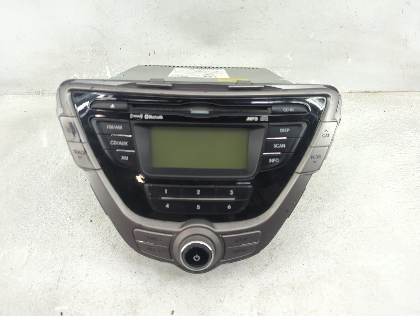2013 Hyundai Elantra Radio AM FM Cd Player Receiver Replacement P/N:96170-3X161RA5 PA-710MDLSBRA5 Fits OEM Used Auto Parts -