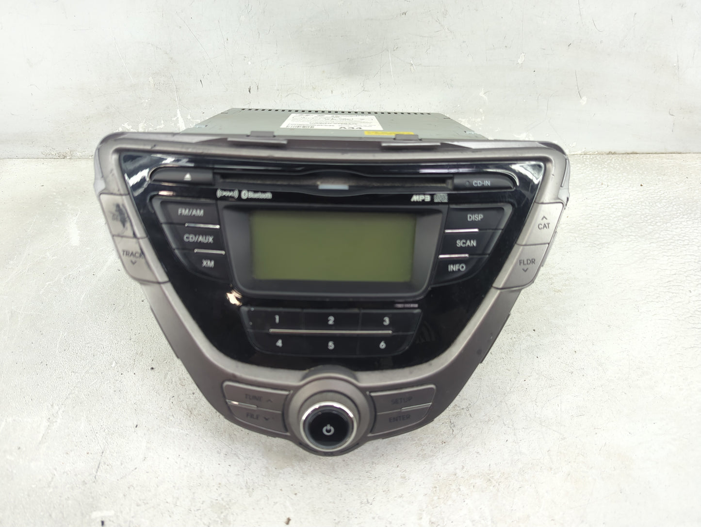 2013 Hyundai Elantra Radio AM FM Cd Player Receiver Replacement P/N:96170-3X161RA5 PA-710MDLSBRA5 Fits OEM Used Auto Parts -