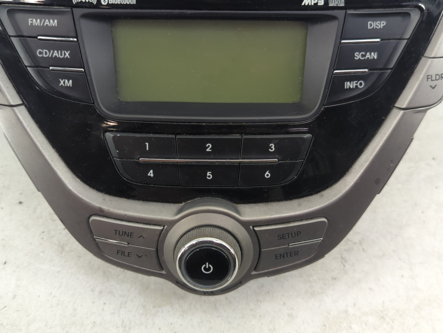 2013 Hyundai Elantra Radio AM FM Cd Player Receiver Replacement P/N:96170-3X161RA5 PA-710MDLSBRA5 Fits OEM Used Auto Parts -
