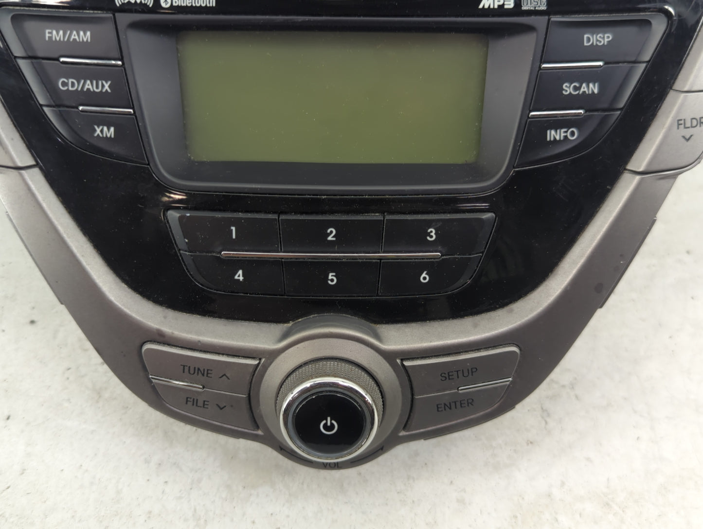 2013 Hyundai Elantra Radio AM FM Cd Player Receiver Replacement P/N:96170-3X161RA5 PA-710MDLSBRA5 Fits OEM Used Auto Parts -