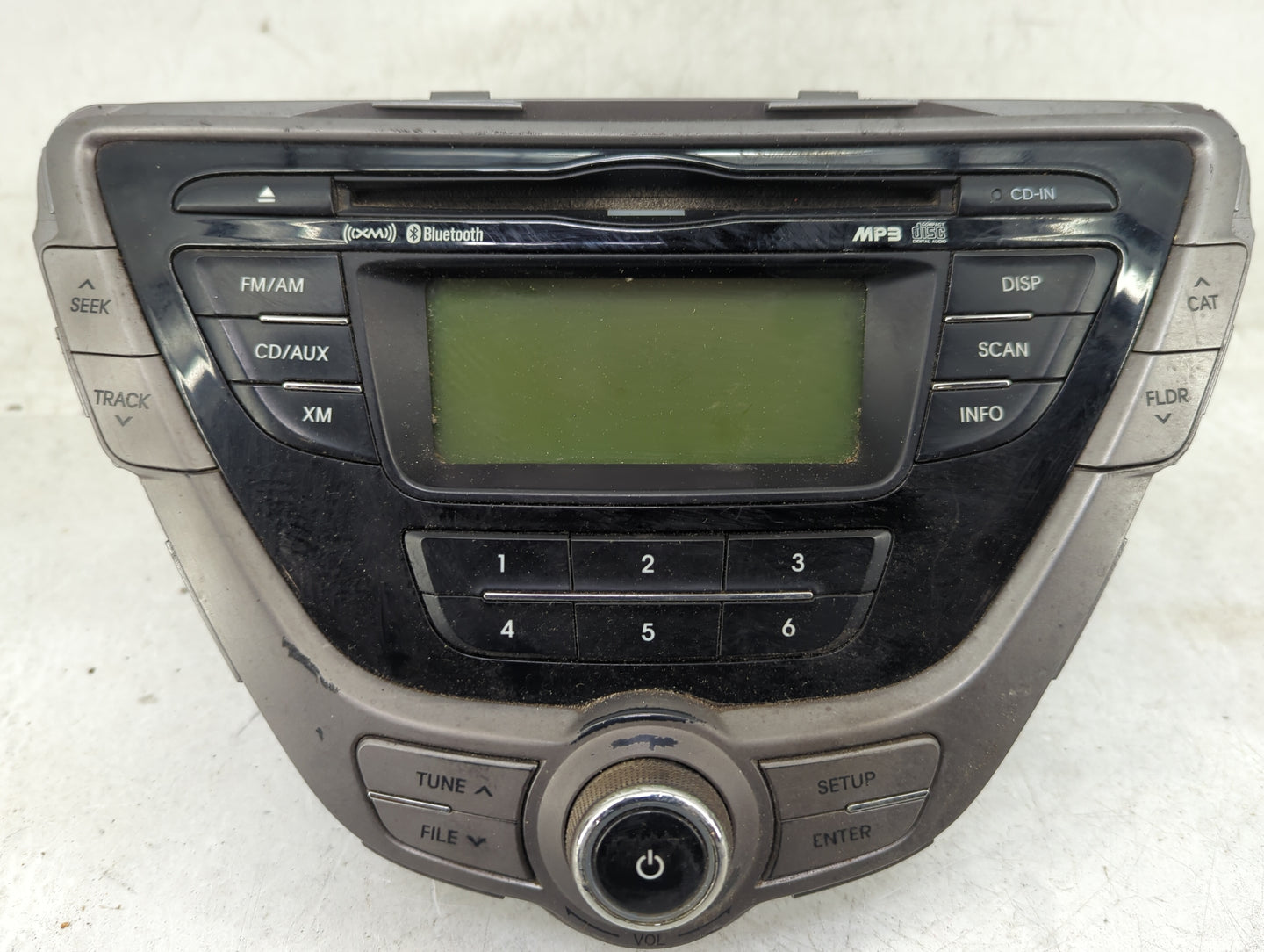 2011-2013 Hyundai Elantra Radio AM FM Cd Player Receiver Replacement P/N:96170-3X161RA5 Fits Fits 2011 2012 2013 OEM Used Au