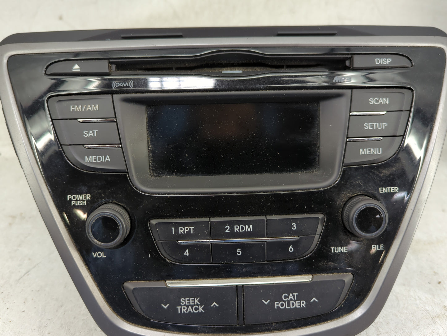 2013 Hyundai Elantra Radio AM FM Cd Player Receiver Replacement P/N:96170-3X155RA5 AM180MDANRA5 Fits OEM Used Auto Parts - O