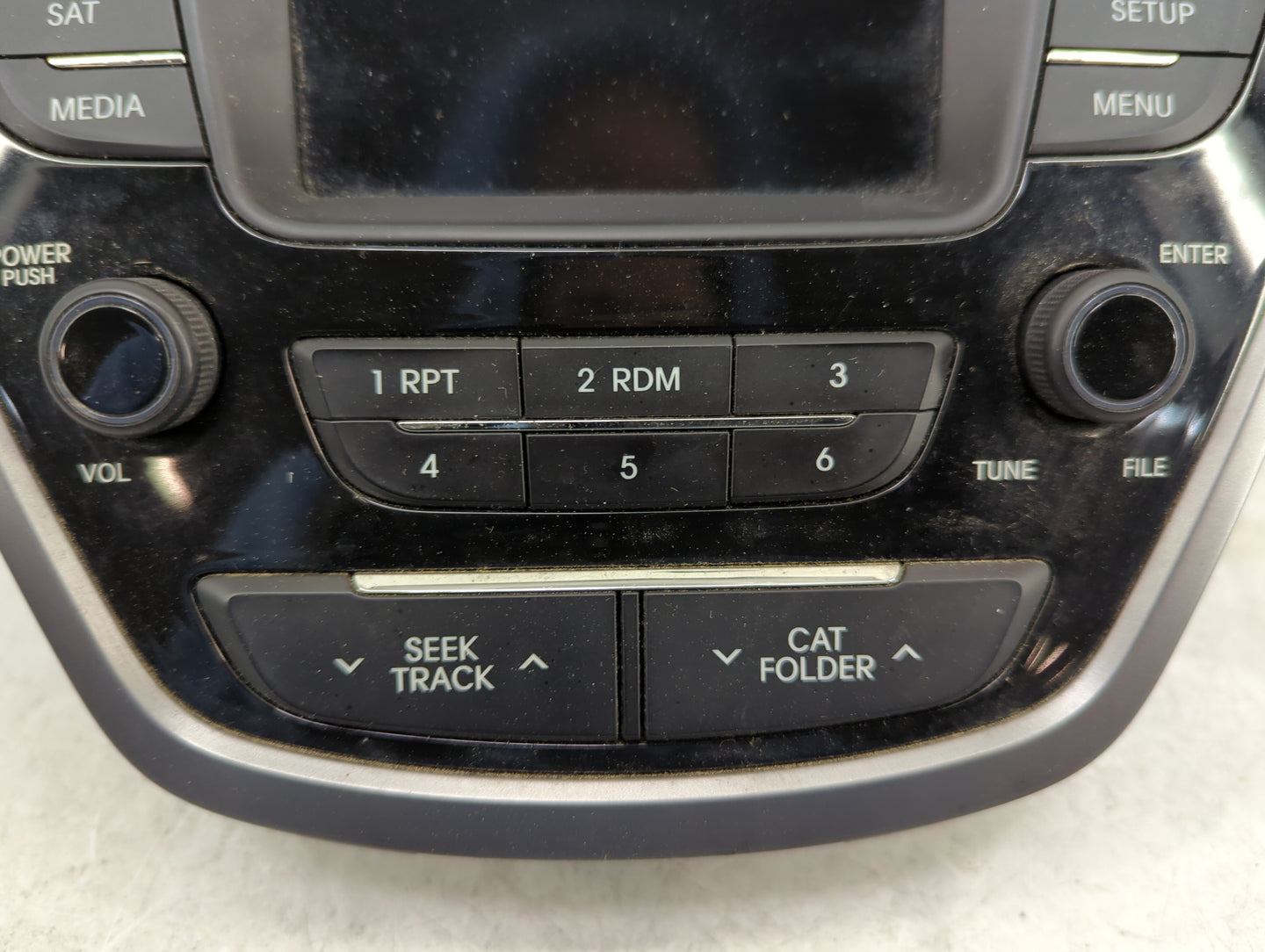 2013 Hyundai Elantra Radio AM FM Cd Player Receiver Replacement P/N:96170-3X155RA5 AM180MDANRA5 Fits OEM Used Auto Parts - O