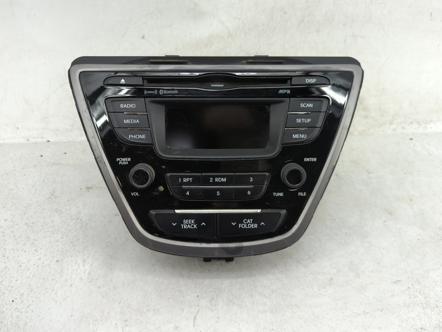 2013 Hyundai Elantra Radio AM FM Cd Player Receiver Replacement P/N:961703X165RA5 AM1B0MDANRA5 Fits OEM Used Auto Parts - Oe