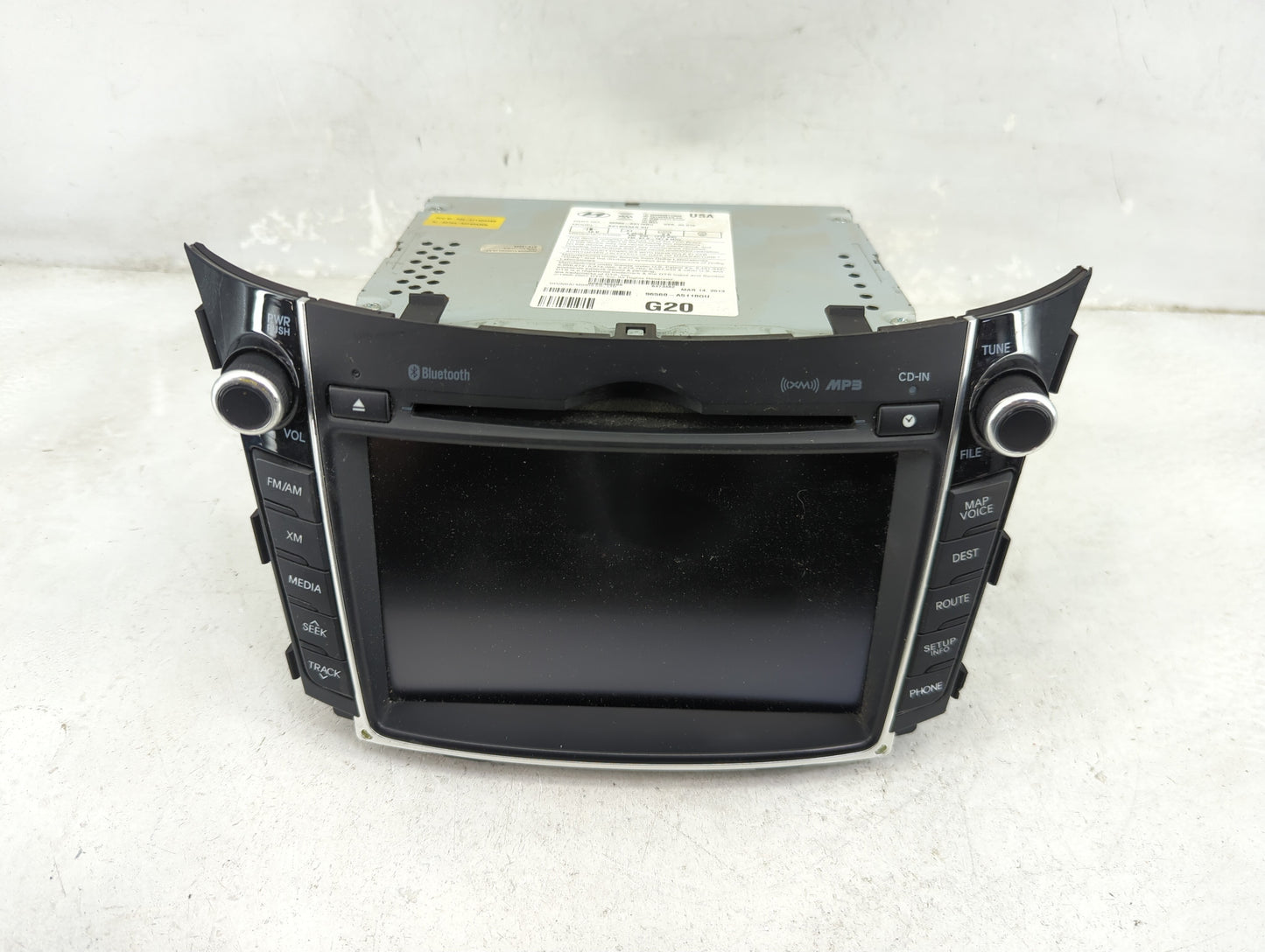 2013 Hyundai Elantra Radio AM FM Cd Player Receiver Replacement P/N:96560A5110GU AV140A5AN Fits OEM Used Auto Parts - Oemuse
