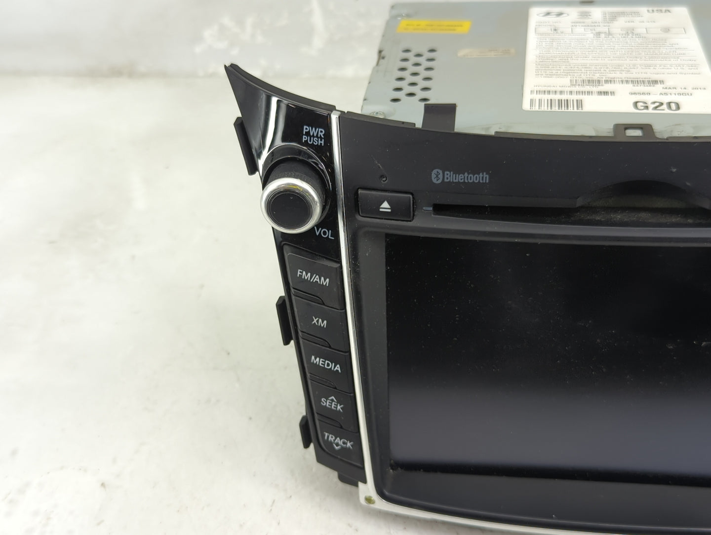 2013 Hyundai Elantra Radio AM FM Cd Player Receiver Replacement P/N:96560A5110GU AV140A5AN Fits OEM Used Auto Parts - Oemuse