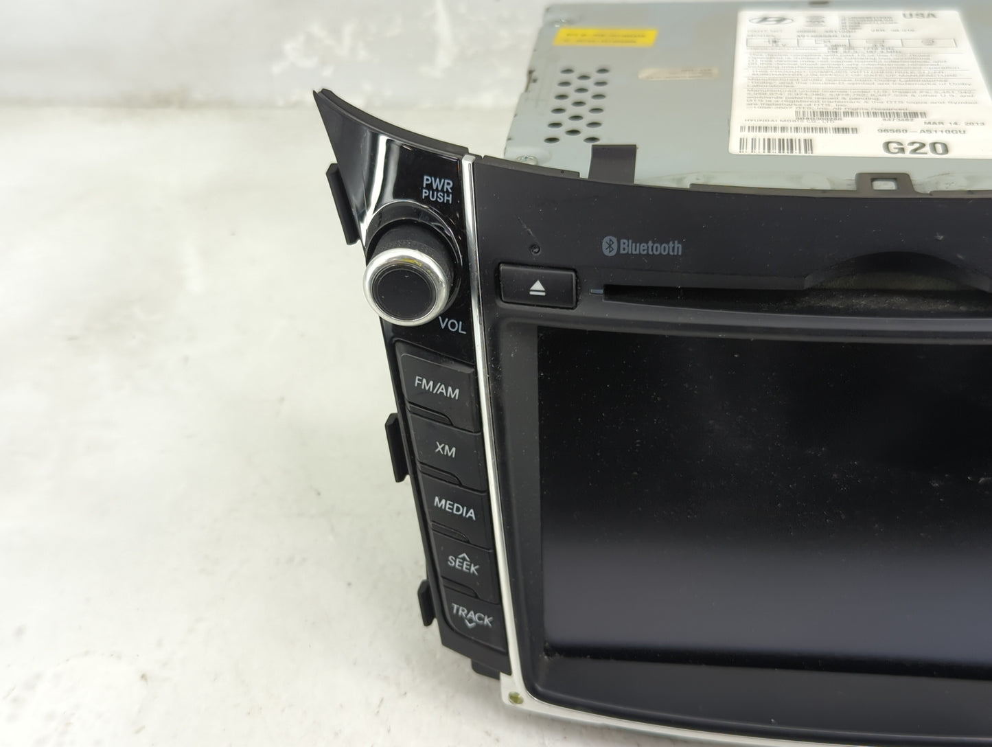 2013 Hyundai Elantra Radio AM FM Cd Player Receiver Replacement P/N:96560A5110GU AV140A5AN Fits OEM Used Auto Parts - Oemuse