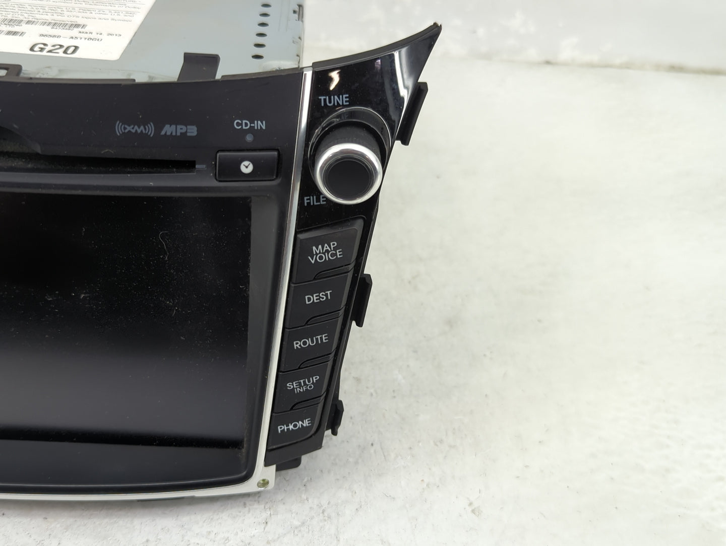2013 Hyundai Elantra Radio AM FM Cd Player Receiver Replacement P/N:96560A5110GU AV140A5AN Fits OEM Used Auto Parts - Oemuse