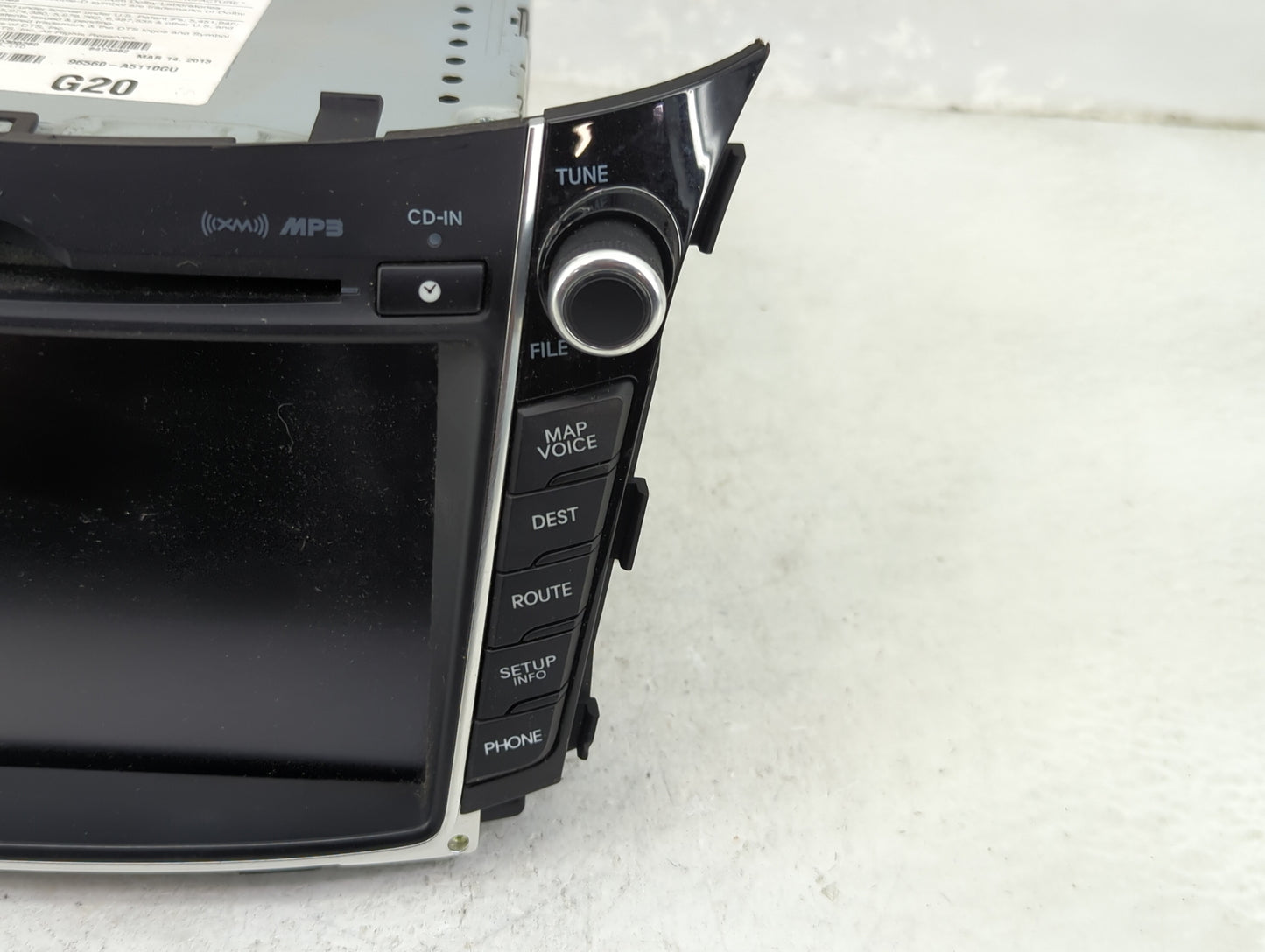 2013 Hyundai Elantra Radio AM FM Cd Player Receiver Replacement P/N:96560A5110GU AV140A5AN Fits OEM Used Auto Parts - Oemuse