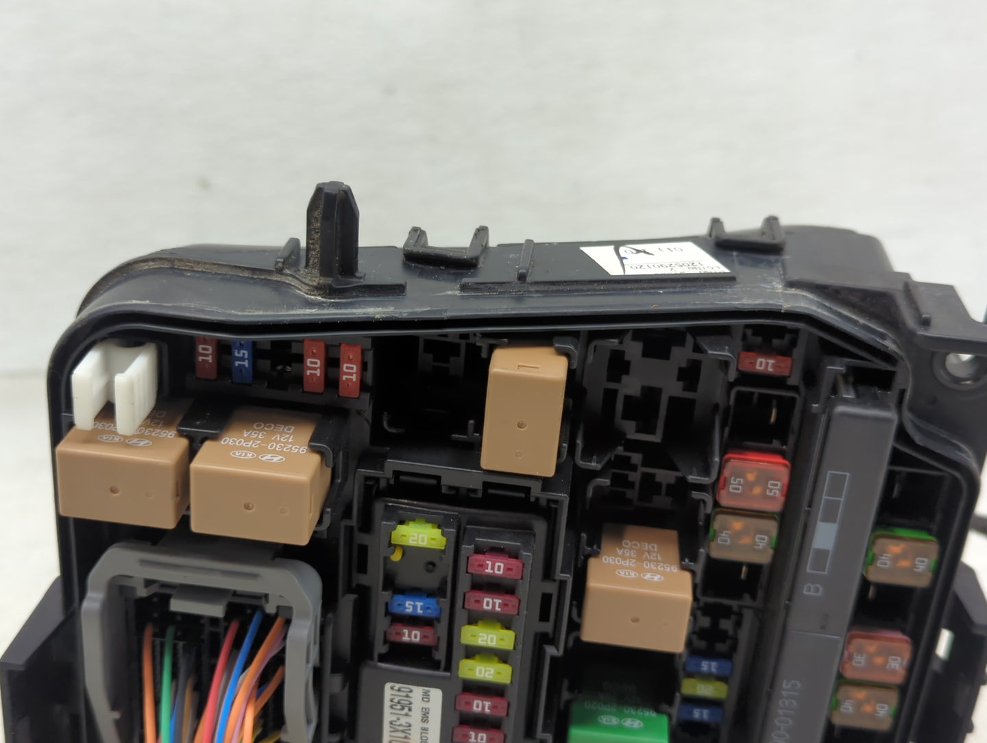 2011-2013 Hyundai Elantra Fusebox Fuse Box Panel Relay Module P/N:91950-3X510 91951-3X100 Fits Fits 2011 2012 2013 OEM Used 