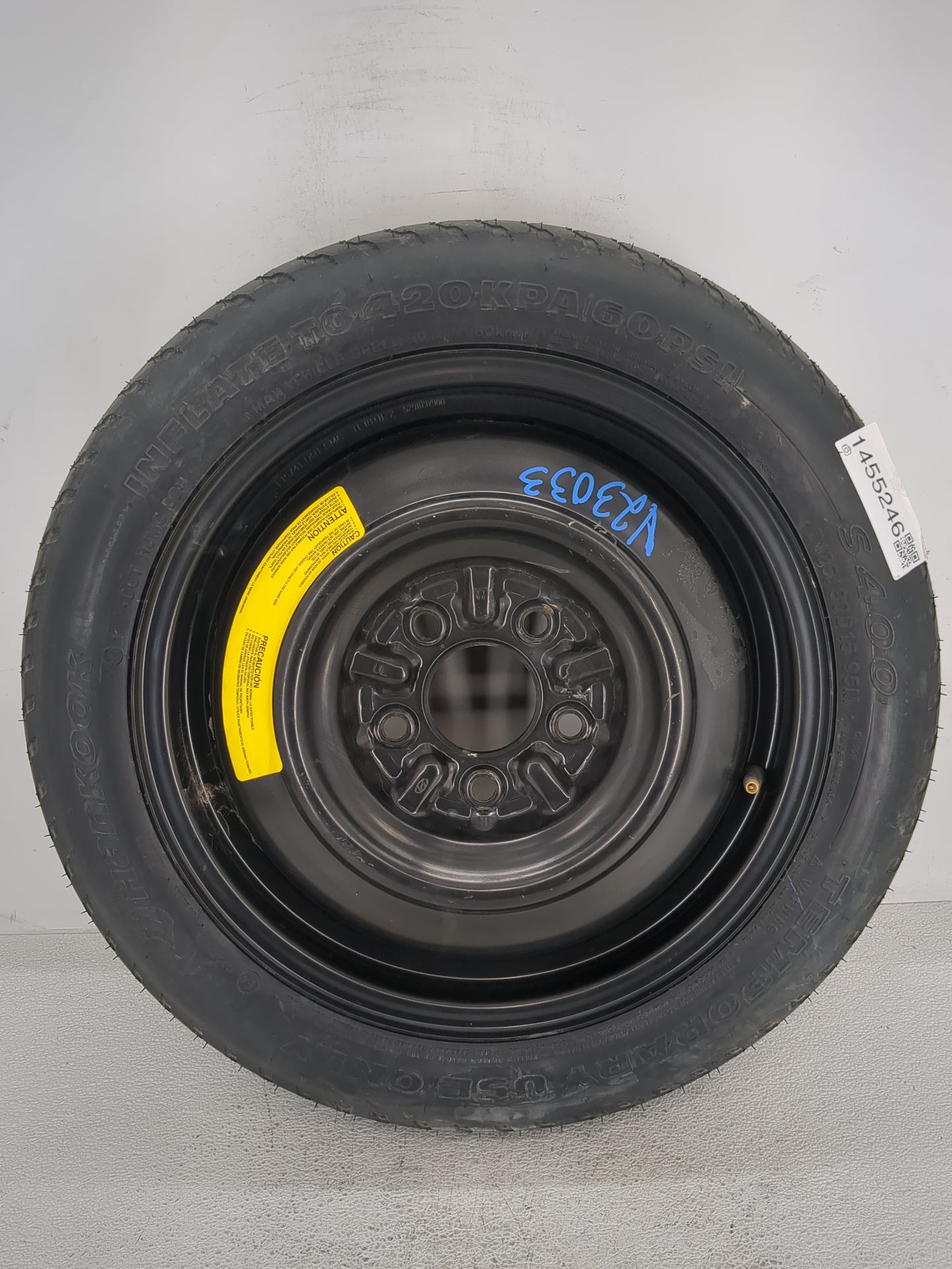 2011-2022 Hyundai Elantra Spare Donut Tire Wheel Rim Oem 1455246 - Oemusedautoparts1.com
