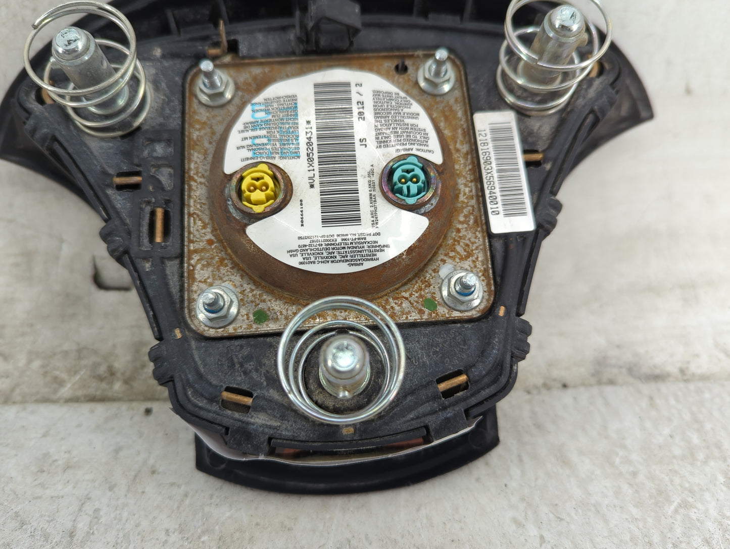 2013 Hyundai Elantra Air Bag Driver Left Steering Wheel Mounted Black - Oemusedautoparts1.com
