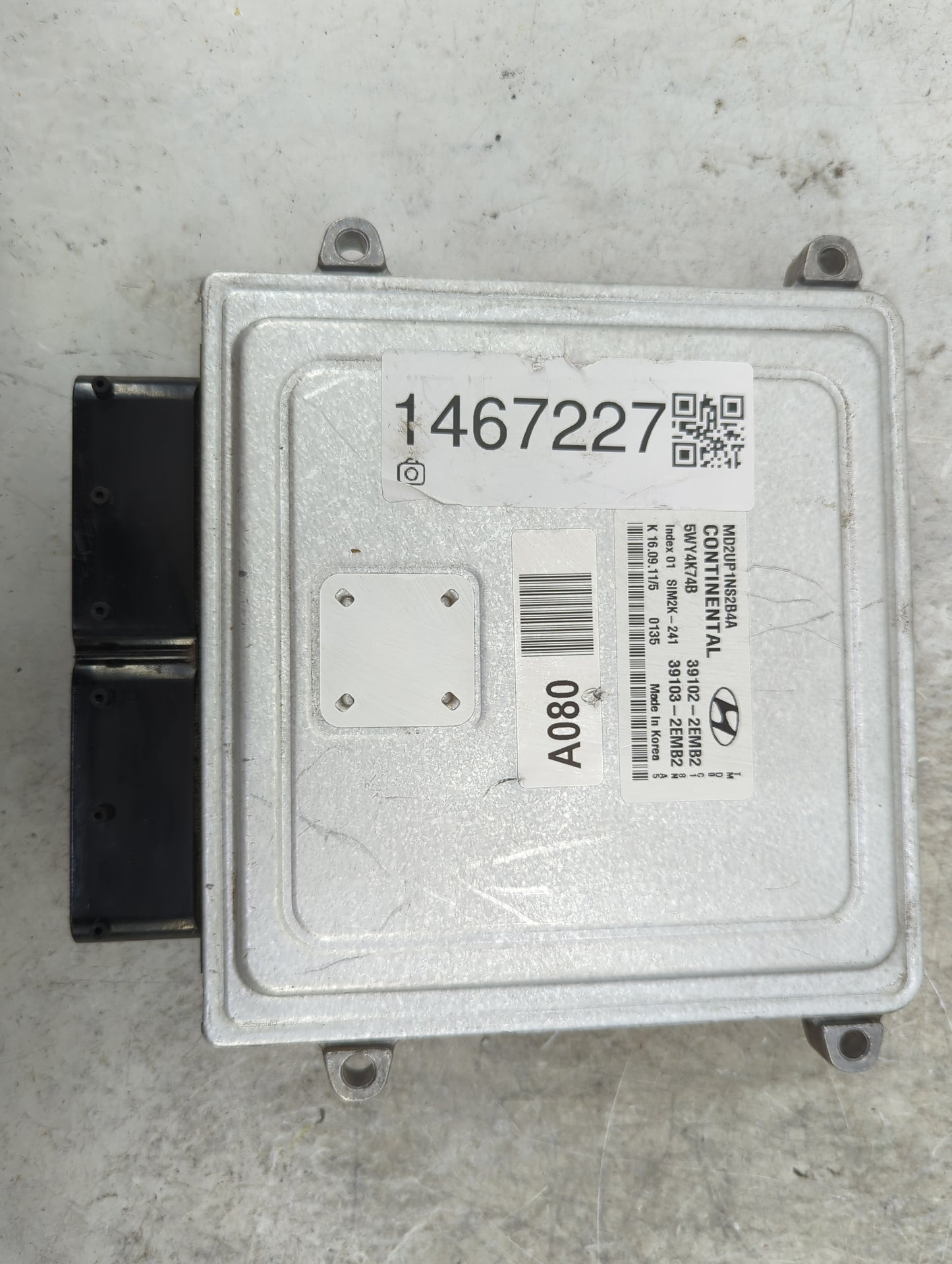 2011-2013 Hyundai Elantra PCM Engine Control Computer ECU ECM PCU OEM P/N:MD2UP1NS2B4A 5WY4K74B Fits Fits 2011 2012 2013 OEM