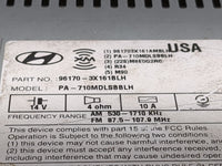 2011-2013 Hyundai Elantra Radio AM FM Cd Player Receiver Replacement P/N:961703X161AMBLH PA-710MDLSBBLH Fits Fits 2011 2012 