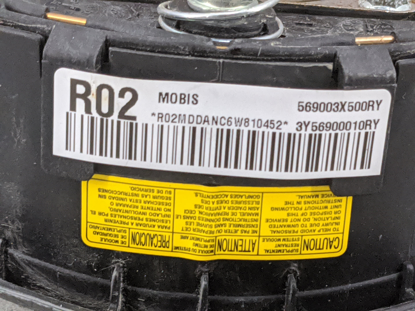 2011-2016 Hyundai Elantra Air Bag Driver Left Steering Wheel Mounted 1477481 - Oemusedautoparts1.com