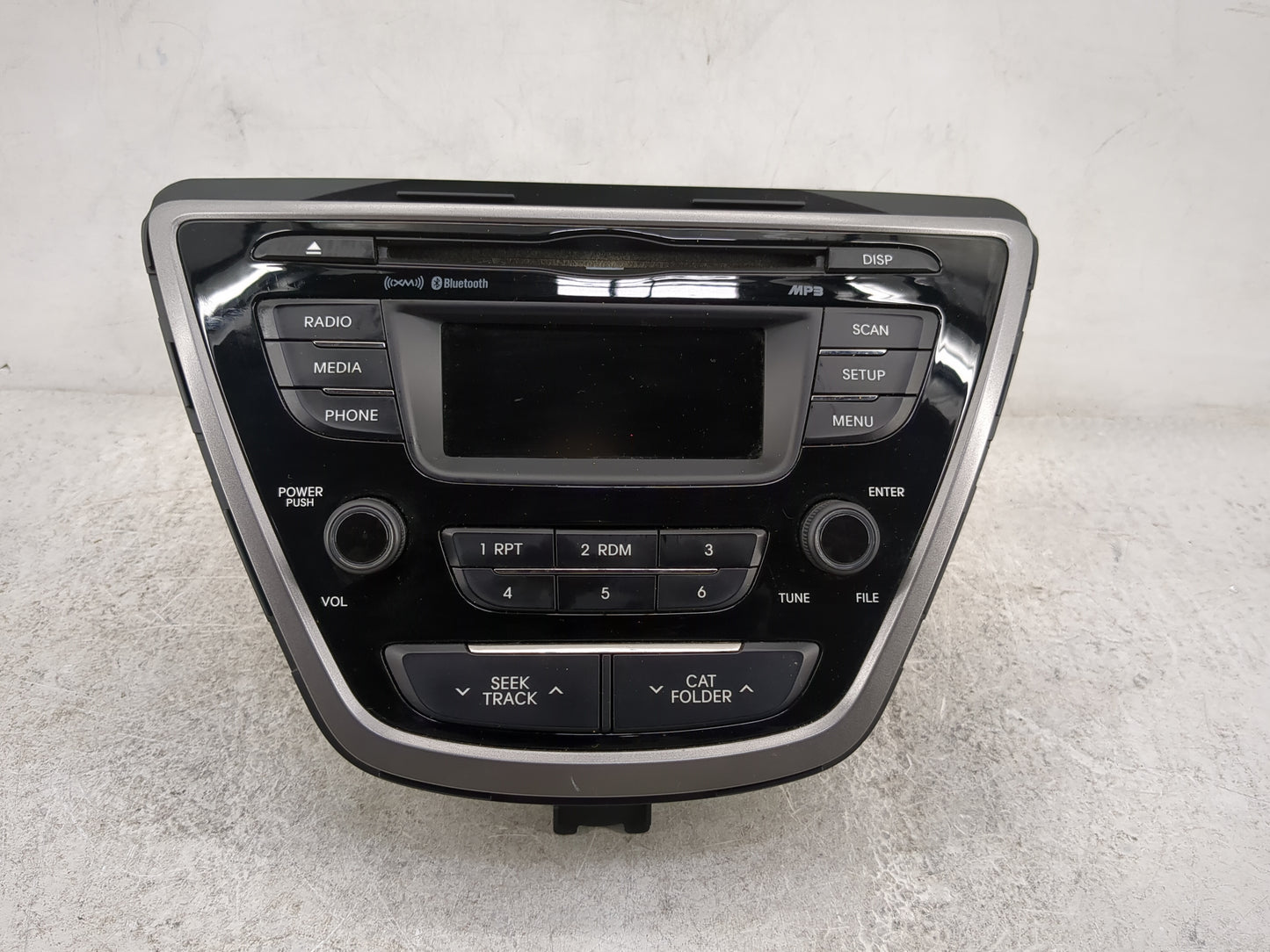 2013 Hyundai Elantra Radio AM FM Cd Player Receiver Replacement P/N:961703X165RA5 AM1B0MDANRA5 Fits OEM Used Auto Parts - Oe