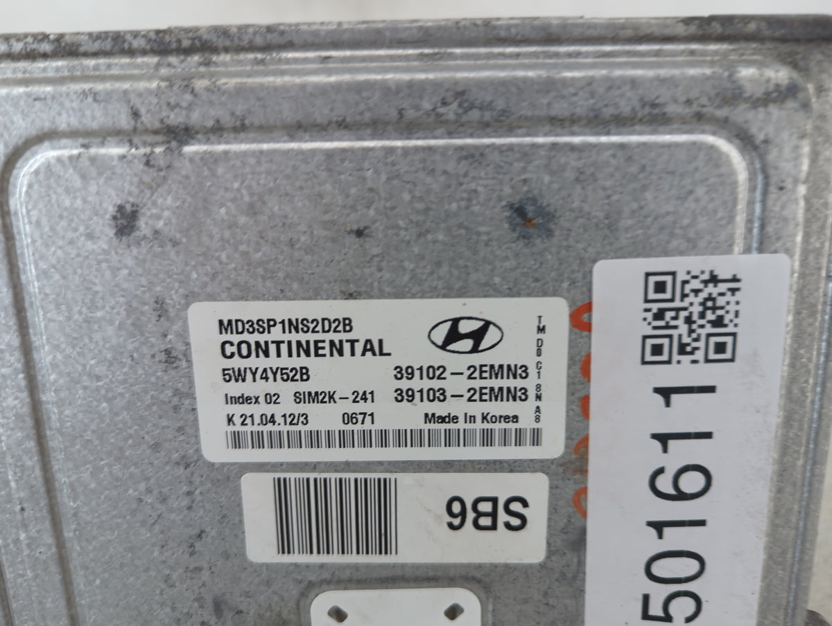 2011-2013 Hyundai Elantra PCM Engine Control Computer ECU ECM PCU OEM P/N:MD3SP1NS2D2B 5WY4Y52B Fits Fits 2011 2012 2013 OEM