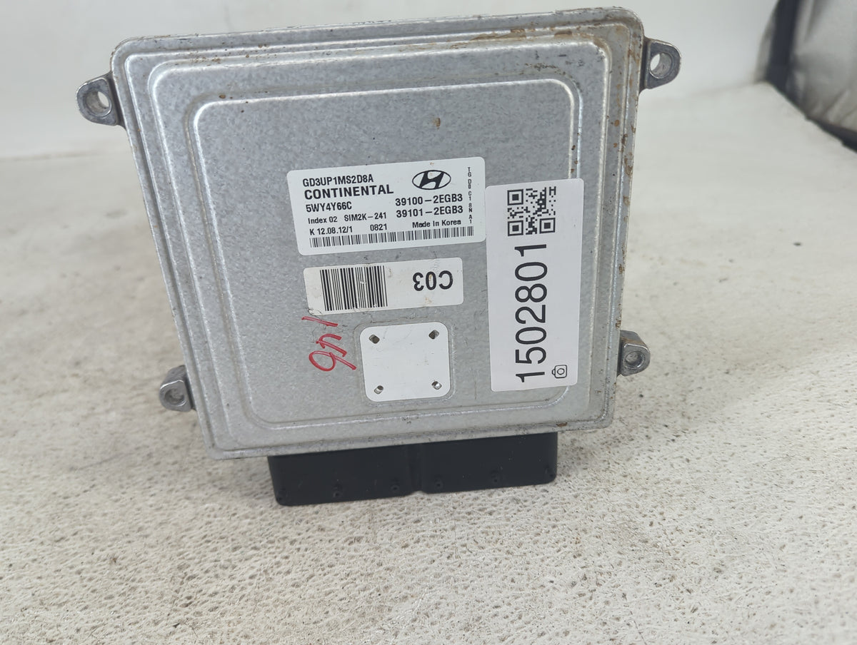 2013 Hyundai Elantra PCM Engine Control Computer ECU ECM PCU OEM P/N:GD3UP1MS2D8A 5WY4Y66C, 39100-2EGB3, 39101-2EGB3 Fits OE