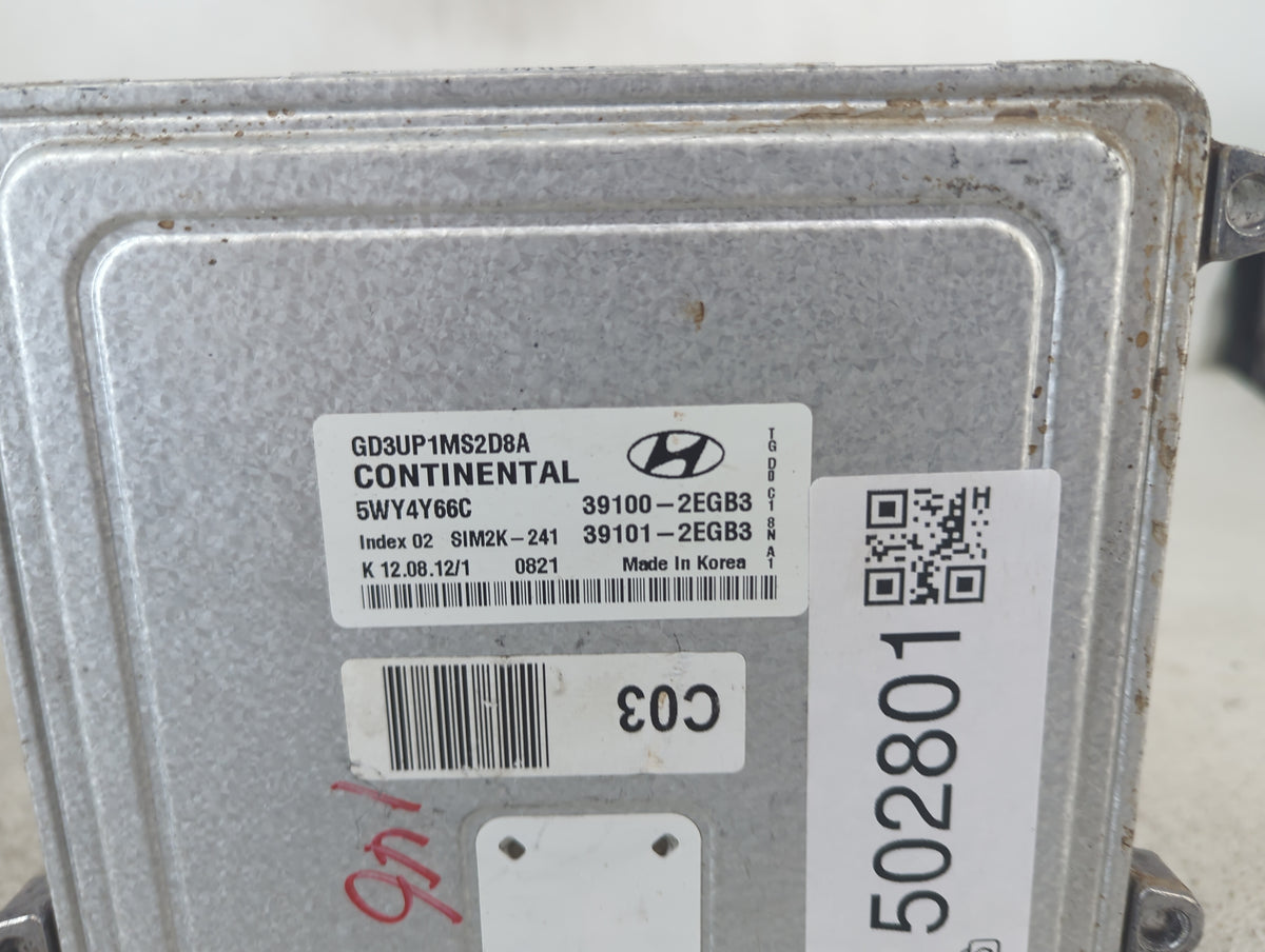 2013 Hyundai Elantra PCM Engine Control Computer ECU ECM PCU OEM P/N:GD3UP1MS2D8A 5WY4Y66C, 39100-2EGB3, 39101-2EGB3 Fits OE