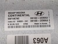 2011-2013 Hyundai Elantra PCM Engine Control Computer ECU ECM PCU OEM P/N:MD3SP1NS2D8A 5WY4K76C Fits Fits 2011 2012 2013 OEM