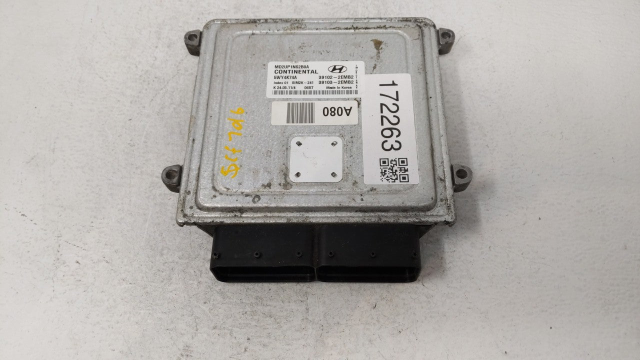 2011-2013 Hyundai Elantra PCM Engine Control Computer ECU ECM PCU OEM P/N:39102-2EMP2 39102-2EMP3 Fits Fits 2011 2012 2013 O