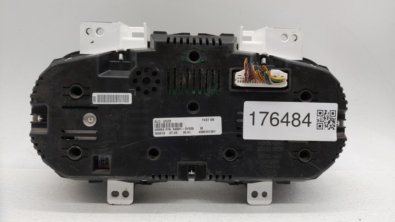 2013 Hyundai Elantra Instrument Cluster Speedometer Gauges P/N:94001-3Y520 Fits OEM Used Auto Parts - Oemusedautoparts1.com