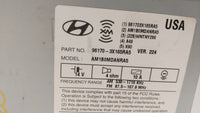 2013 Hyundai Elantra Radio AM FM Cd Player Receiver Replacement P/N:96170-3X165RA5 Fits OEM Used Auto Parts - Oemusedautopar