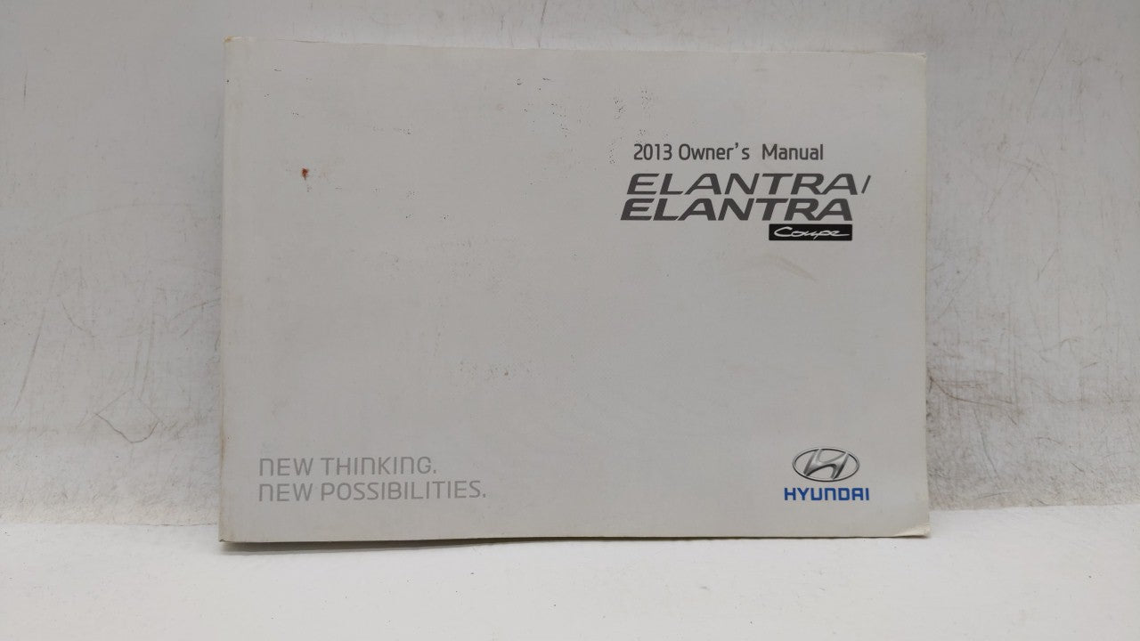 2013 Hyundai Elantra Owners Manual Book Guide OEM Used Auto Parts - Oemusedautoparts1.com