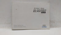 2013 Hyundai Elantra Owners Manual Book Guide OEM Used Auto Parts - Oemusedautoparts1.com