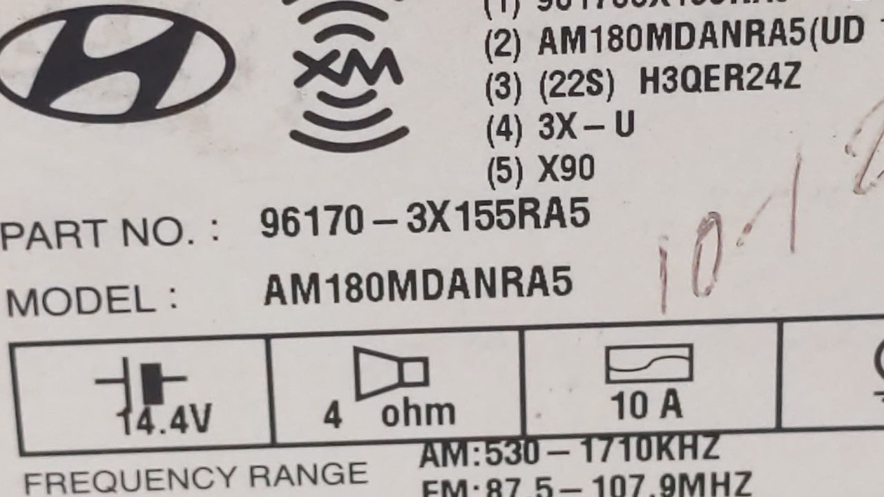 2013-2013 Hyundai Elantra Am Fm Cd Player Radio Receiver - Oemusedautoparts1.com