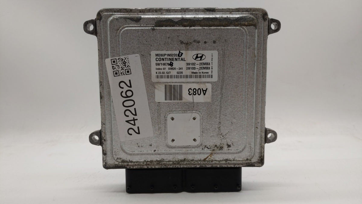 2011-2013 Hyundai Elantra PCM Engine Control Computer ECU ECM PCU OEM P/N:39103-2EMB2 39102-2EMB2, 39103-2EMP2 Fits 2011 201