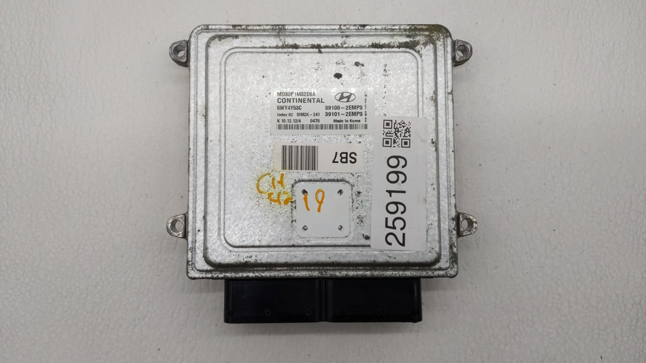 2011-2013 Hyundai Elantra PCM Engine Control Computer ECU ECM PCU OEM P/N:39103-2EMB2 39102-2EMB2 Fits Fits 2011 2012 2013 O