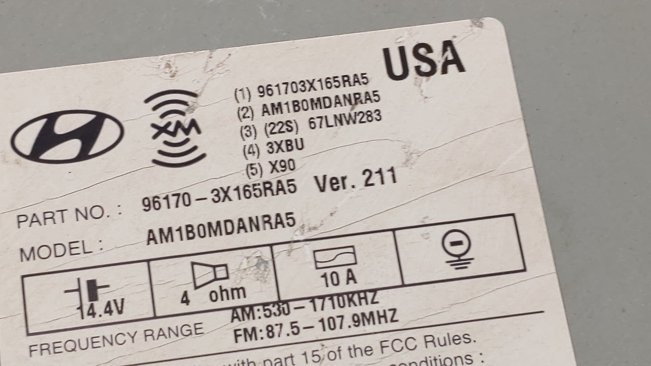 2013-2013 Hyundai Elantra Am Fm Cd Player Radio Receiver - Oemusedautoparts1.com