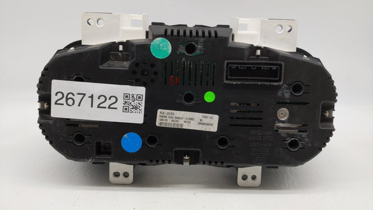 2013 Hyundai Elantra Instrument Cluster Speedometer Gauges P/N:94001-3Y520 Fits OEM Used Auto Parts - Oemusedautoparts1.com