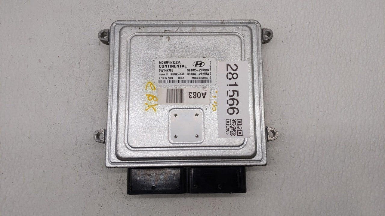 2011-2013 Hyundai Elantra PCM Engine Control Computer ECU ECM PCU OEM P/N:39103-2EMB2 39102-2EMB2 Fits Fits 2011 2012 2013 O