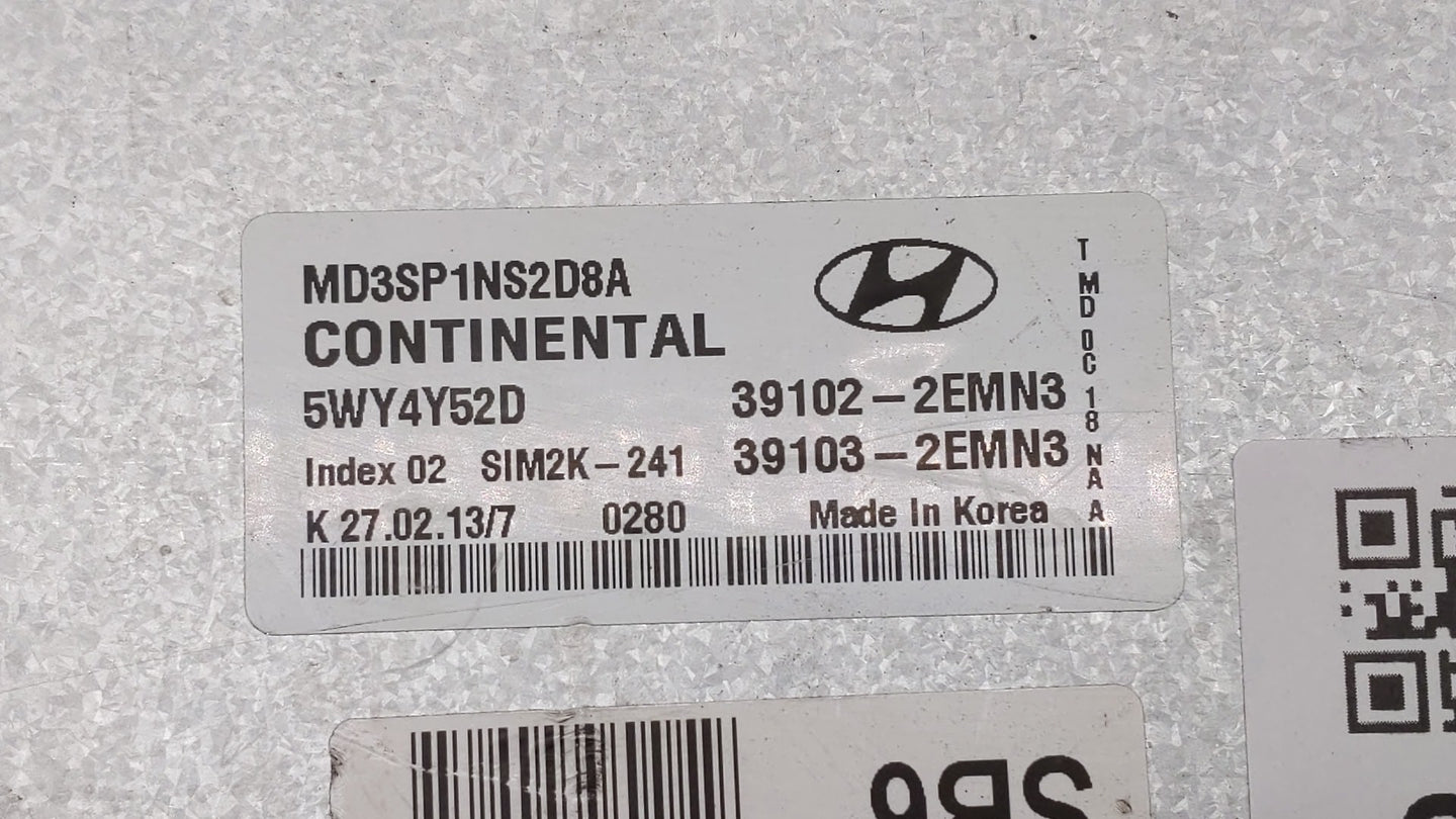 2011-2013 Hyundai Elantra PCM Engine Control Computer ECU ECM PCU OEM P/N:39102-2EMN2 39103-2EMN2 Fits Fits 2011 2012 2013 O