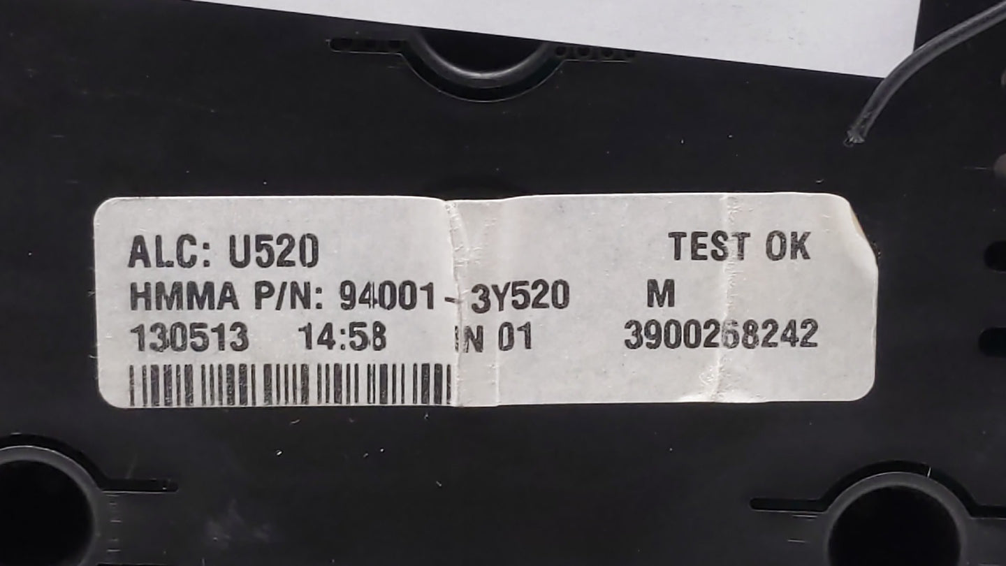 2013 Hyundai Elantra Instrument Cluster Speedometer Gauges P/N:94001-3Y520 Fits OEM Used Auto Parts - Oemusedautoparts1.com