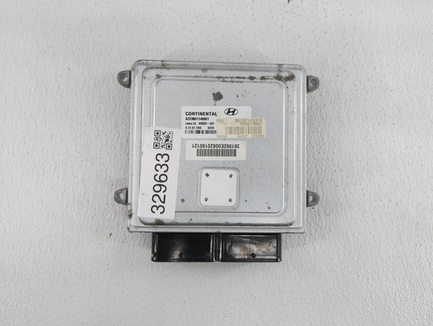 2011-2013 Hyundai Elantra PCM Engine Control Computer ECU ECM PCU OEM P/N:39102-2EMN2 39103-2EMN2 Fits Fits 2011 2012 2013 O