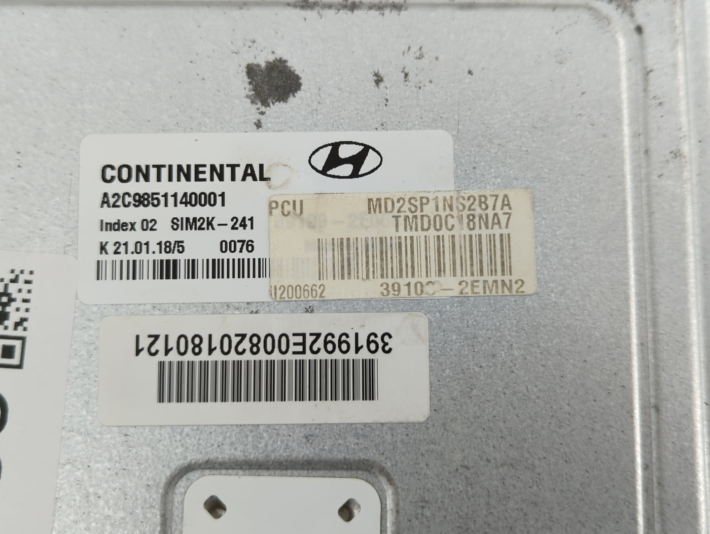 2011-2013 Hyundai Elantra PCM Engine Control Computer ECU ECM PCU OEM P/N:39102-2EMN2 39103-2EMN2 Fits Fits 2011 2012 2013 O