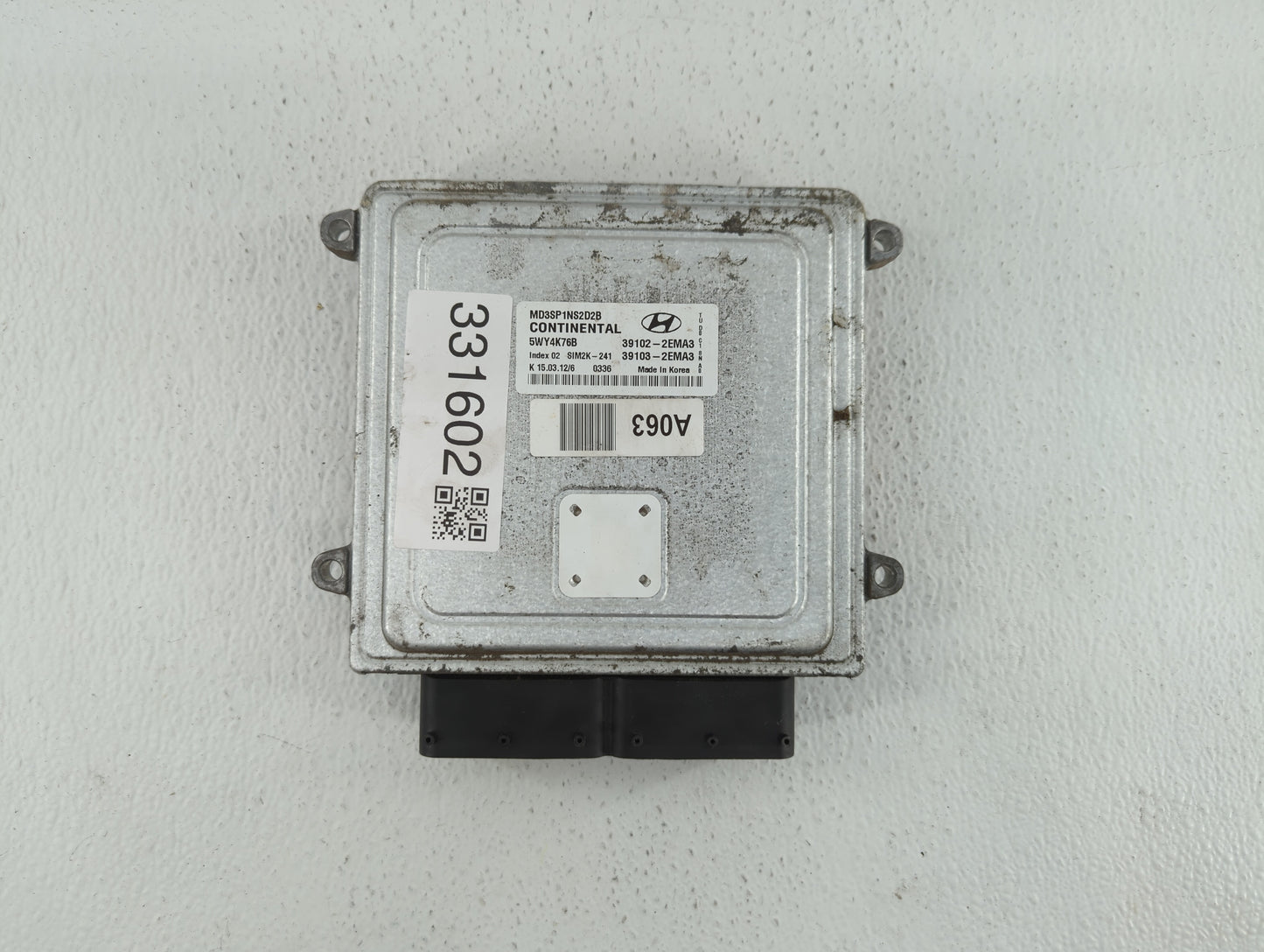 2011-2013 Hyundai Elantra PCM Engine Control Computer ECU ECM PCU OEM P/N:39102-2EMN2 39103-2EMN2 Fits Fits 2011 2012 2013 O