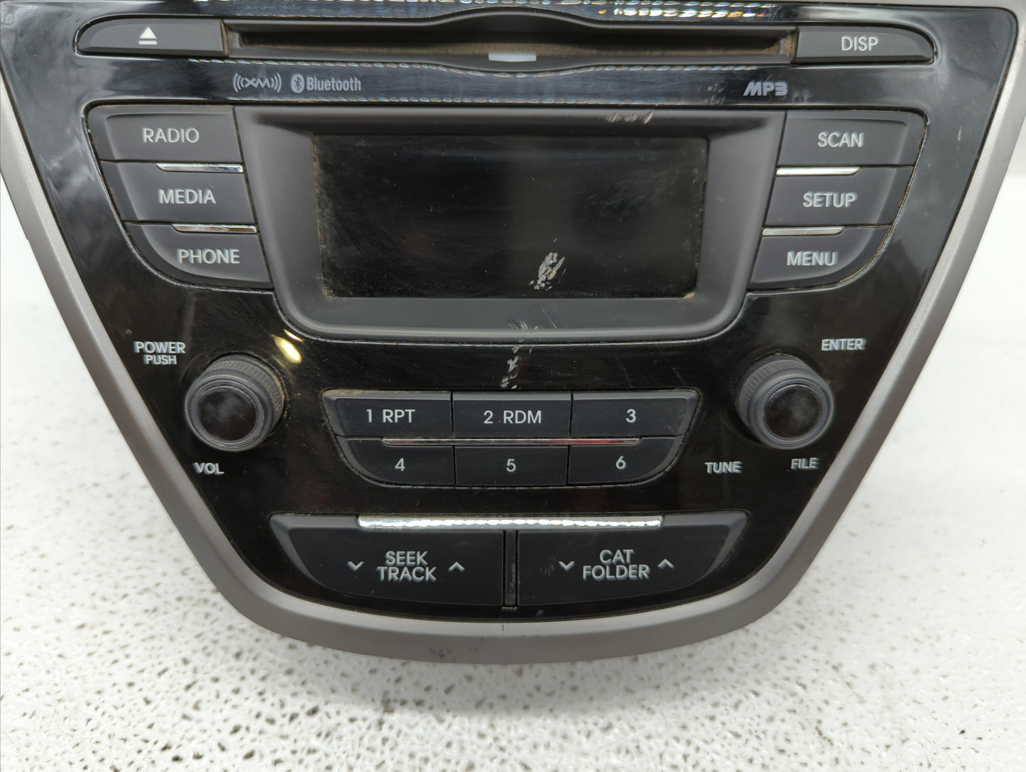 2013 Hyundai Elantra Radio AM FM Cd Player Receiver Replacement P/N:96170-3X165RA5 Fits OEM Used Auto Parts - Oemusedautopar