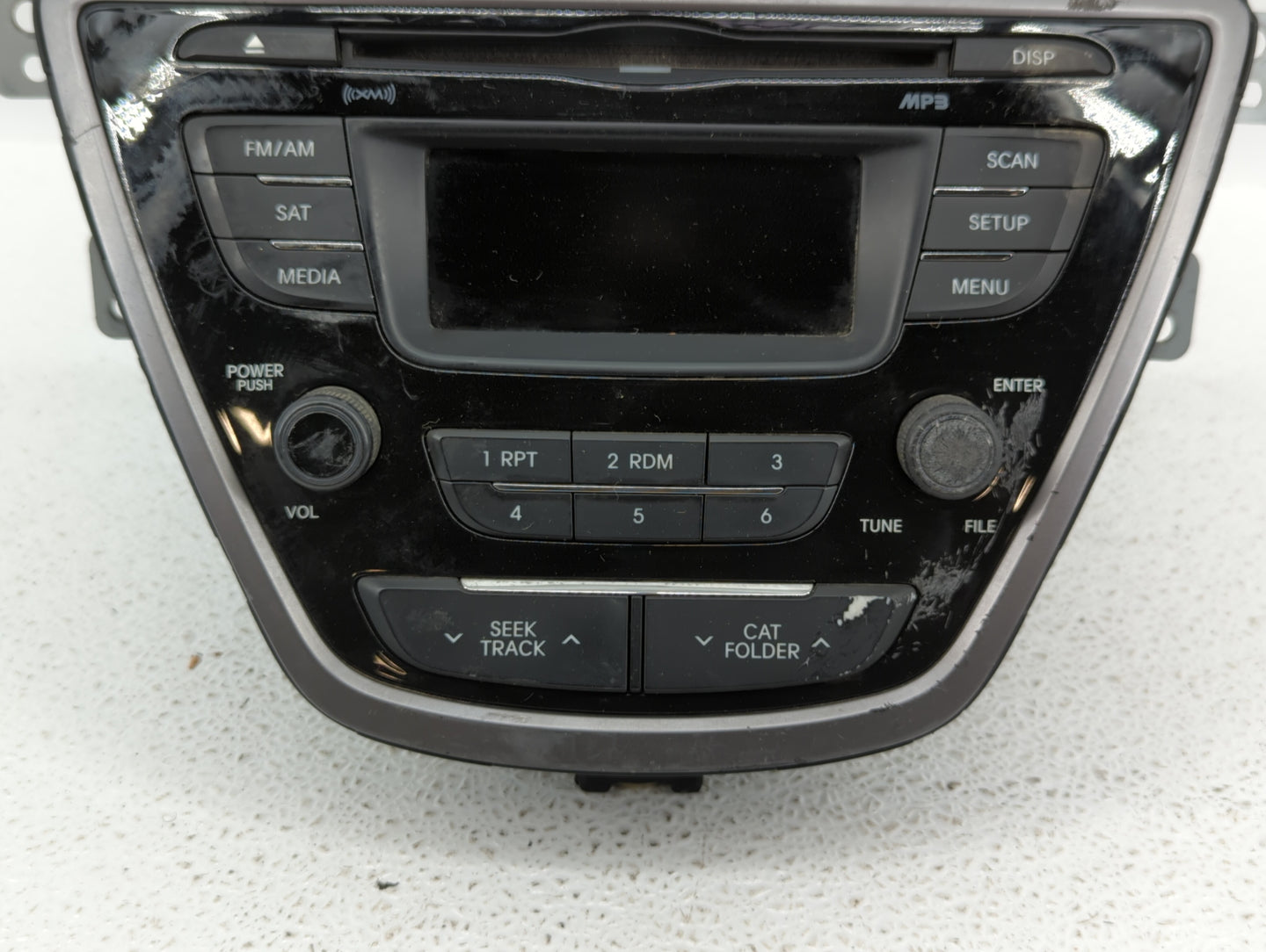 2013 Hyundai Elantra Radio AM FM Cd Player Receiver Replacement P/N:96170-3X155RA5 961703X161BLH, 961703X165RA5 Fits OEM Use