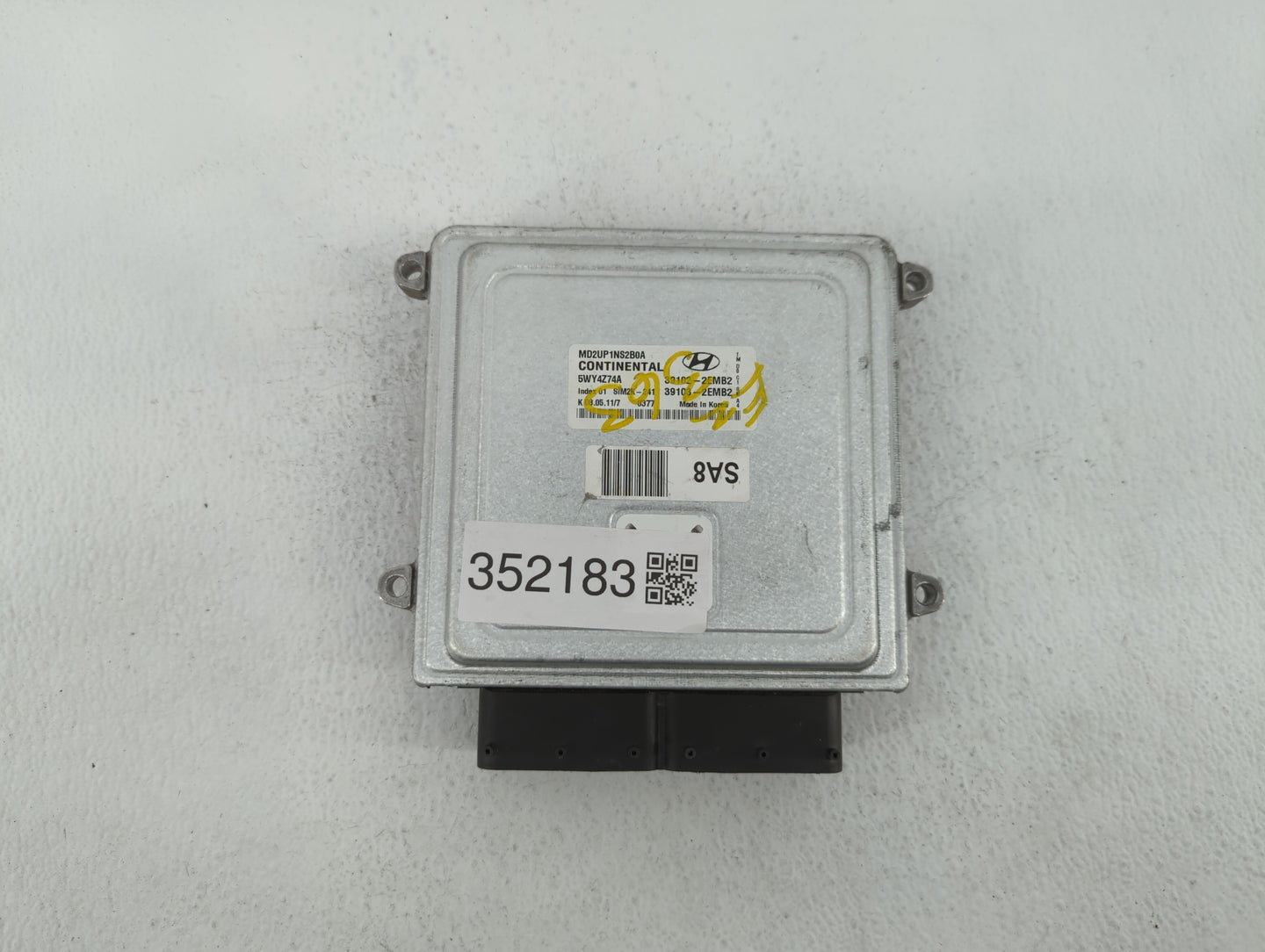 2011-2013 Hyundai Elantra PCM Engine Control Computer ECU ECM PCU OEM P/N:39102-2EMN2 39103-2EMN2 Fits Fits 2011 2012 2013 O