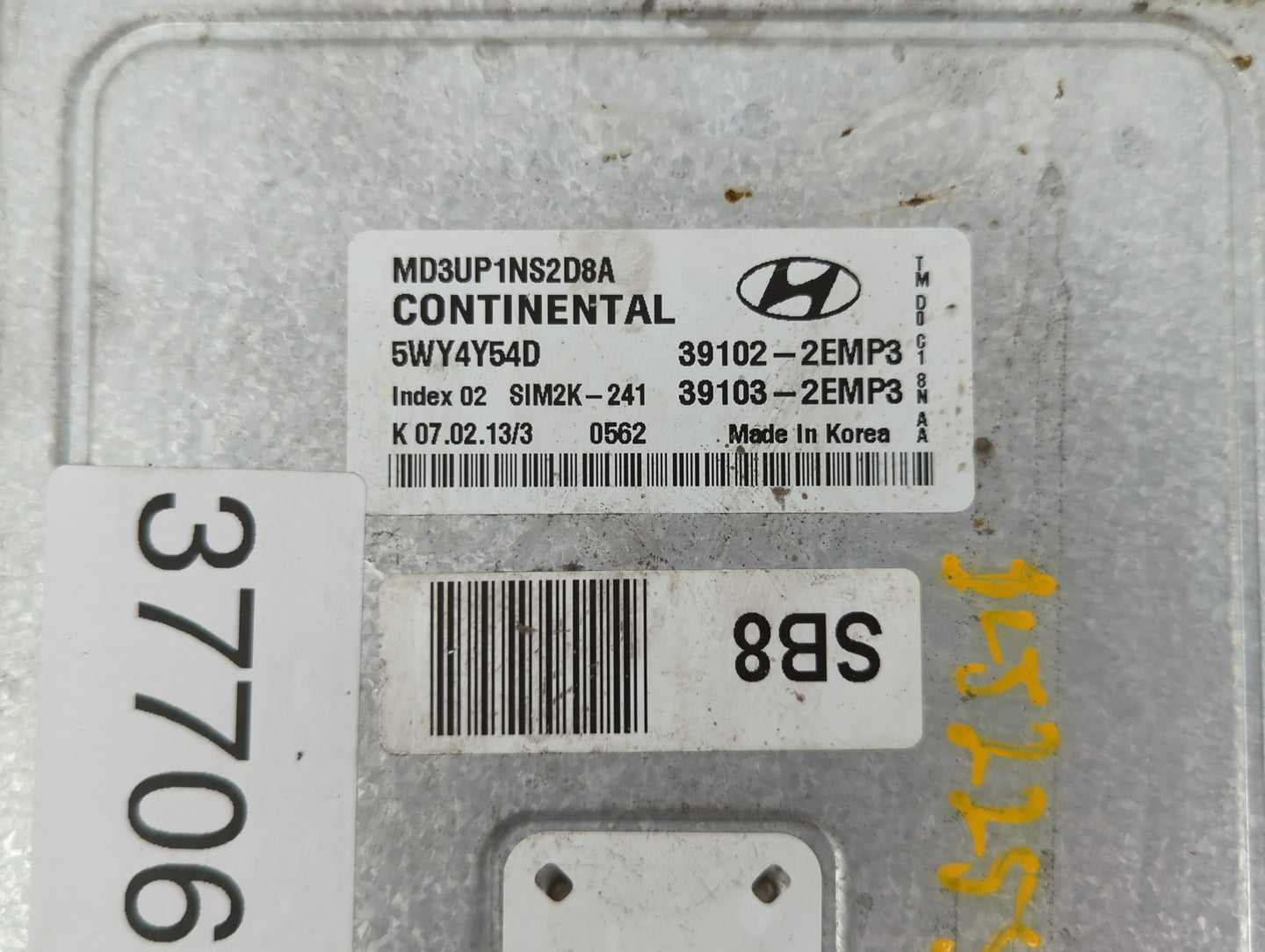 2011-2013 Hyundai Elantra PCM Engine Control Computer ECU ECM PCU OEM P/N:39103-2EMB2 39102-2EMB2 Fits Fits 2011 2012 2013 O