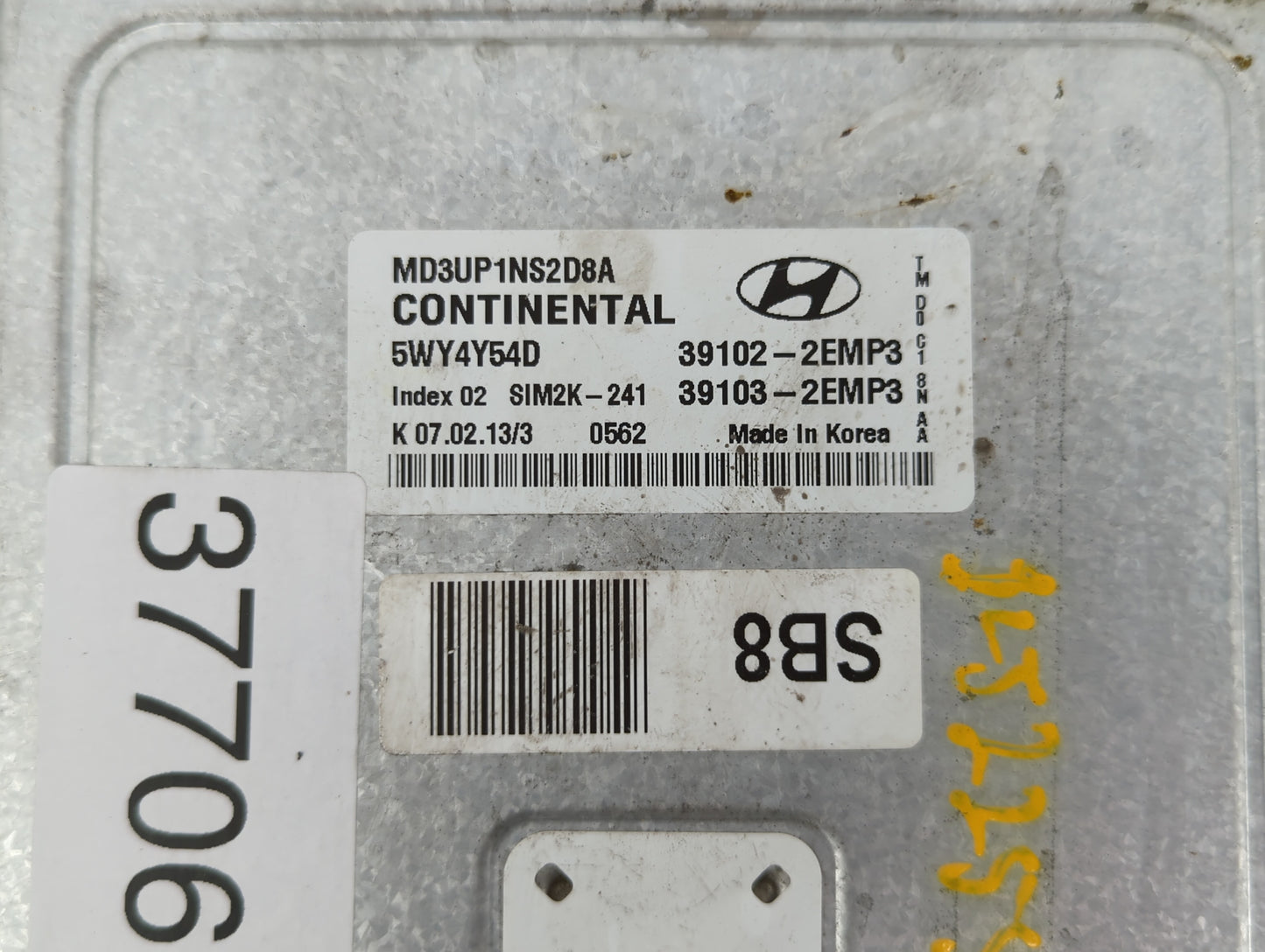 2011-2013 Hyundai Elantra PCM Engine Control Computer ECU ECM PCU OEM P/N:39103-2EMB2 39102-2EMB2 Fits Fits 2011 2012 2013 O