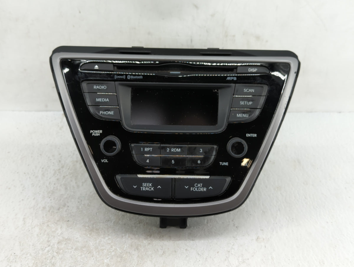 2013-2013 Hyundai Elantra Am Fm Cd Player Radio Receiver 390435 - Oemusedautoparts1.com